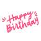 12 Pack: Pink Happy Birthday Stickers by Recollections™